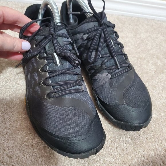 MERRELL / 7.5 / Men's Trail Glove 4 Barefoot Trail Running Shoes Black Grey - Picture 6 of 12